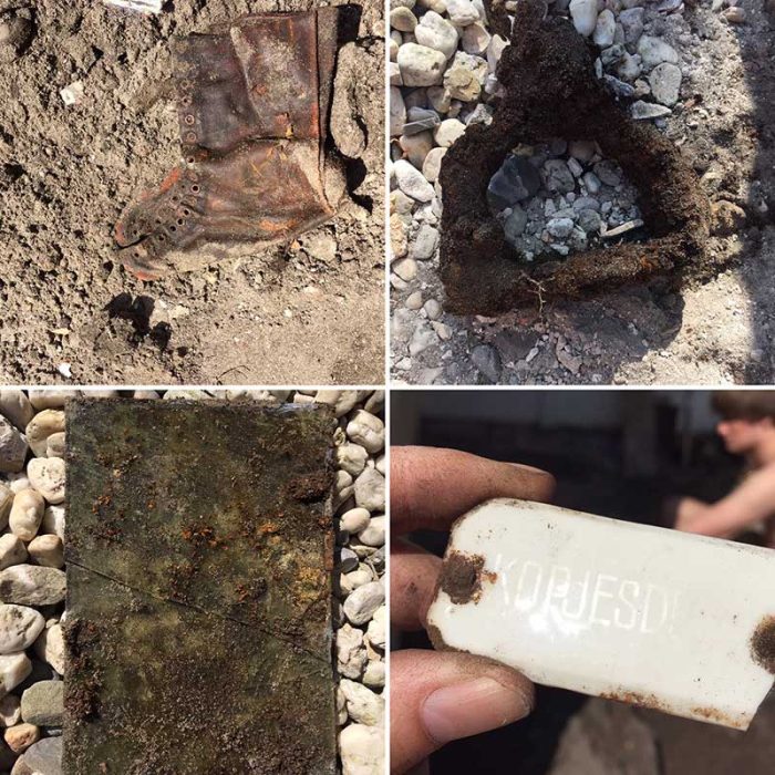 2015-05-Opgegraven-schoen-stijgbeugel-glasinloodglas-bordje