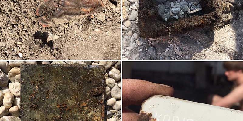 2015-05-Opgegraven-schoen-stijgbeugel-glasinloodglas-bordje