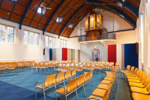 Interieur Bethelkerk en buurthuis