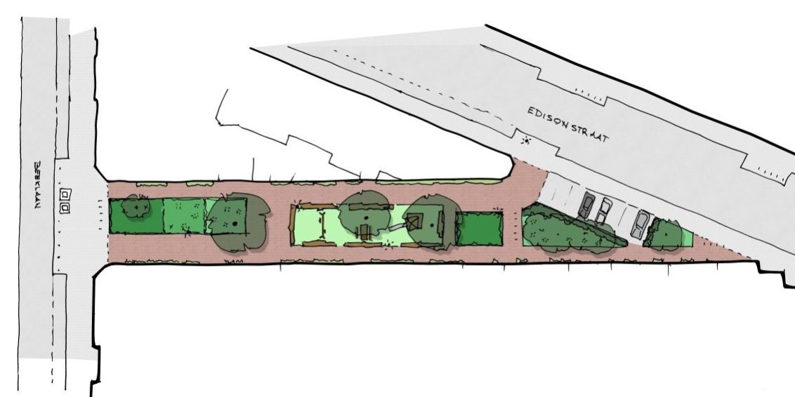 Daguerrestraat speelplek tekening Daguerrestraat speelplek tekening