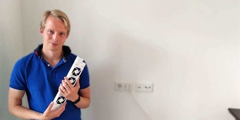 Tobias zet de ketel op 50